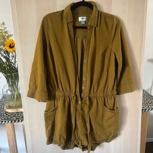 Old Navy Brown Utility Romper